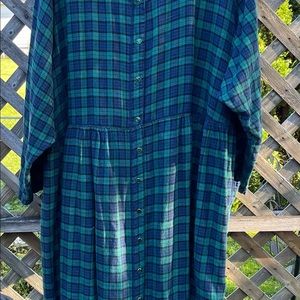 long robe, long dress  cotton flannel.size 4x